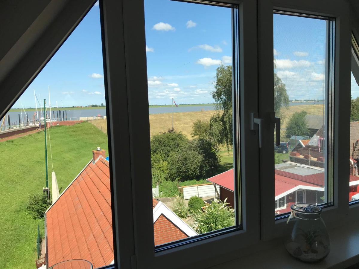 Vier Sterne Am Hafen, Ditzum Bagian luar foto
