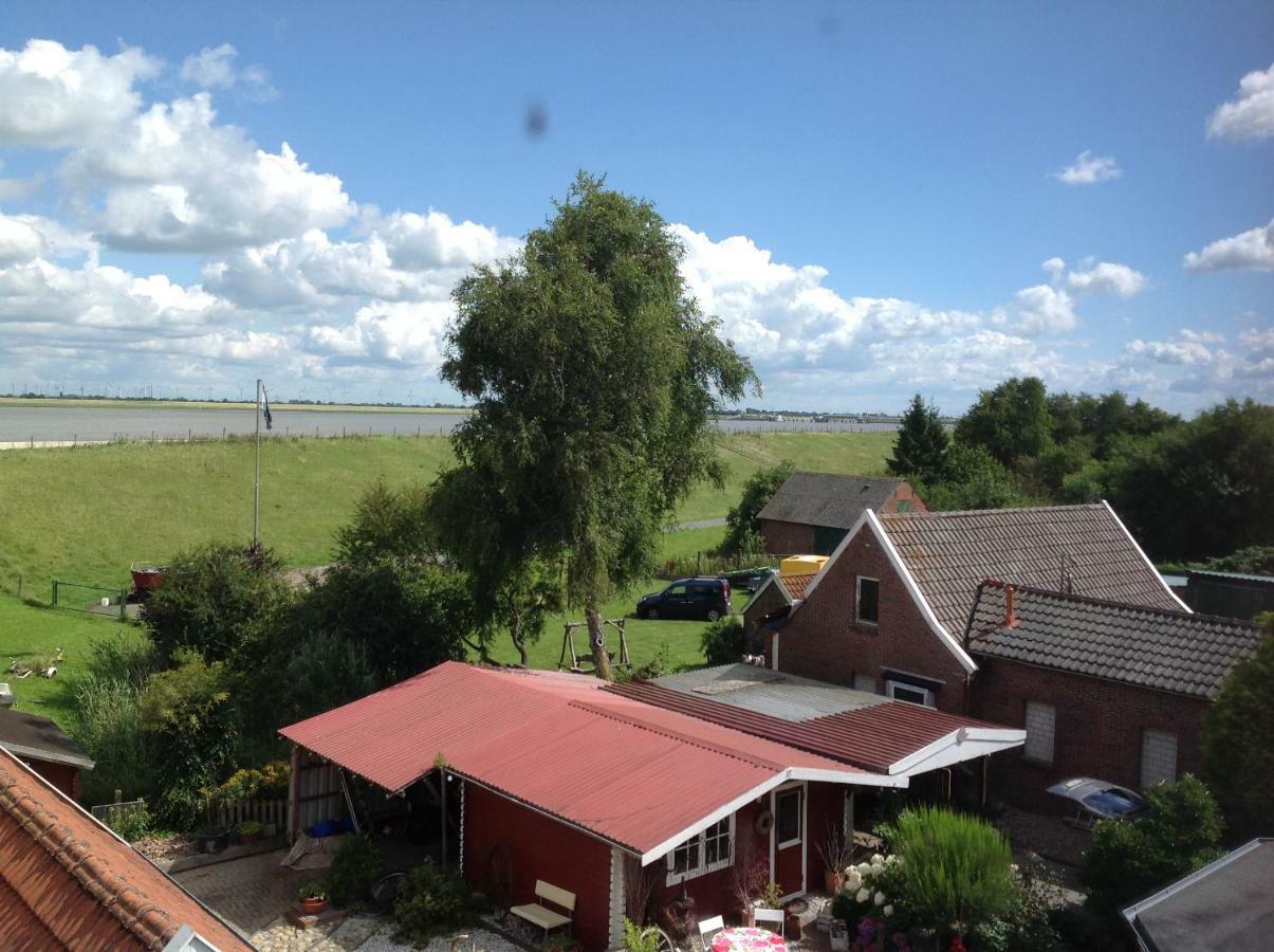 Vier Sterne Am Hafen, Ditzum Bagian luar foto