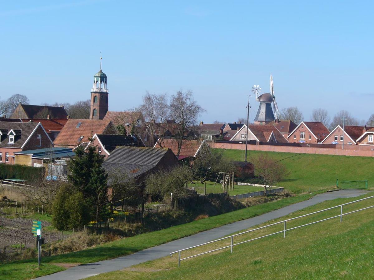 Vier Sterne Am Hafen, Ditzum Bagian luar foto