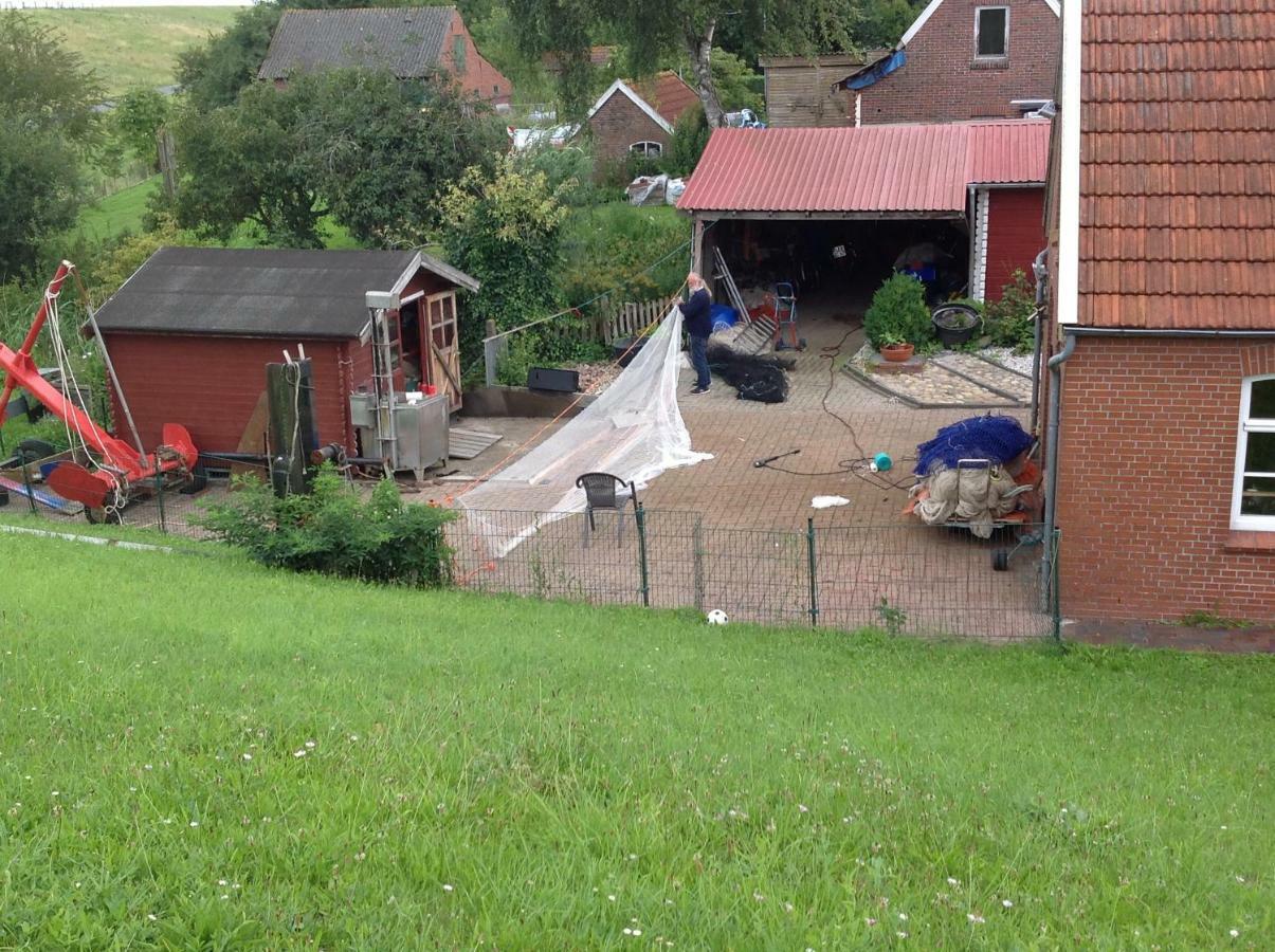 Vier Sterne Am Hafen, Ditzum Bagian luar foto